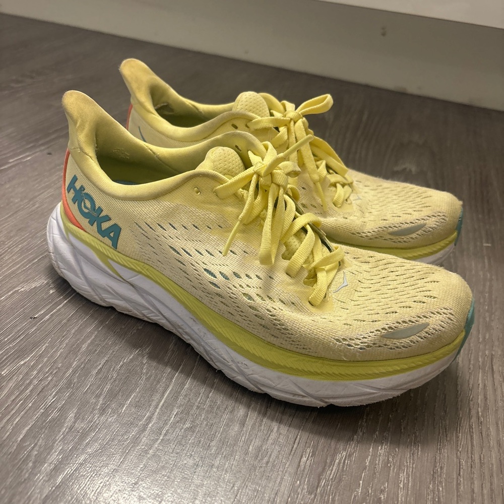 Hoka Yellow Running Shoes